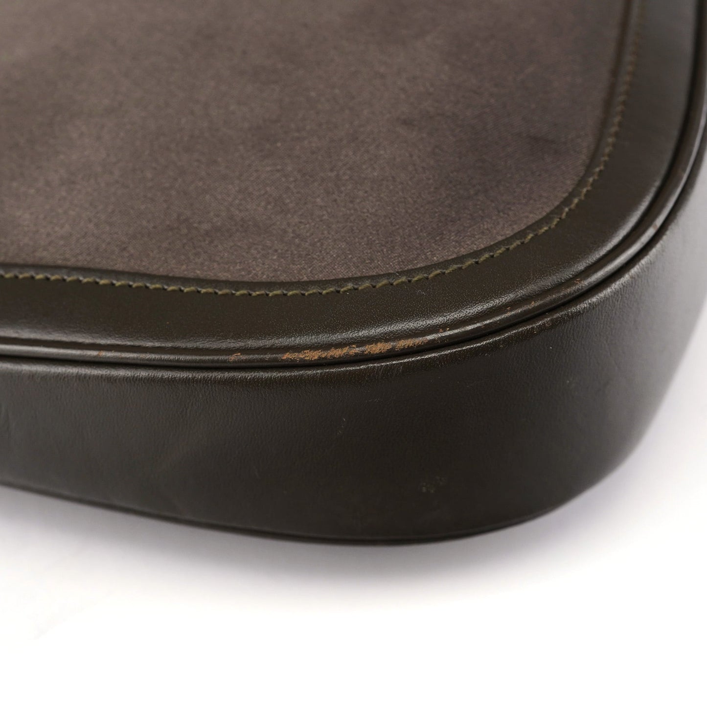 Olive Satin Jackie Shoulder Bag