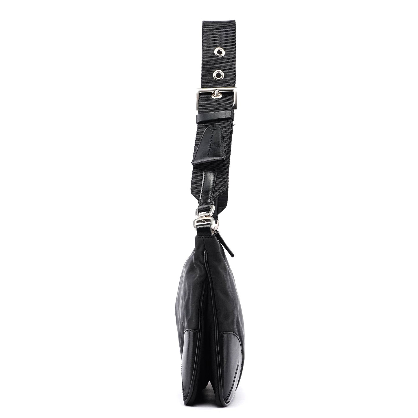 Prada Black Tessuto Leather Shoulder Bag