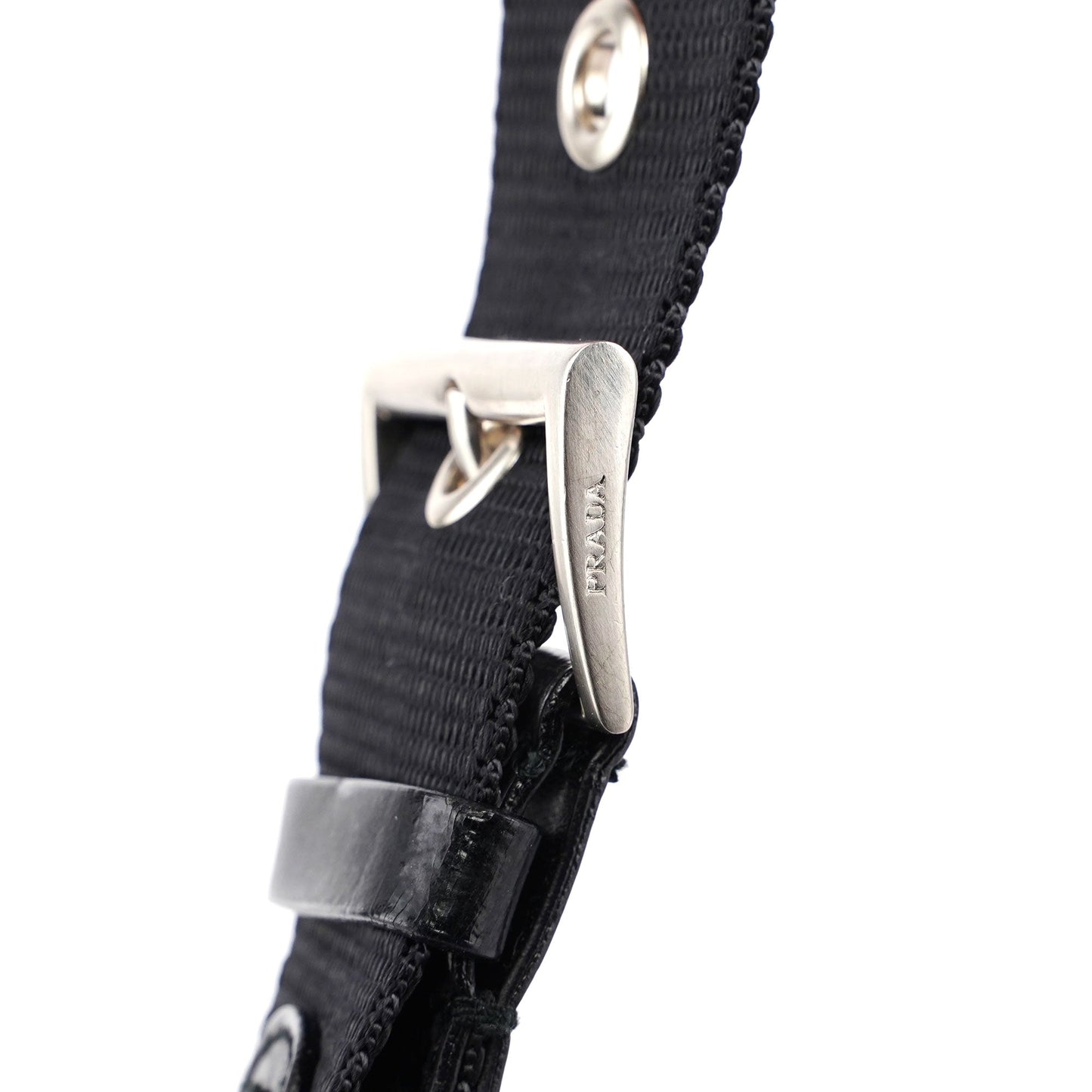 Prada Black Tessuto Leather Shoulder Bag