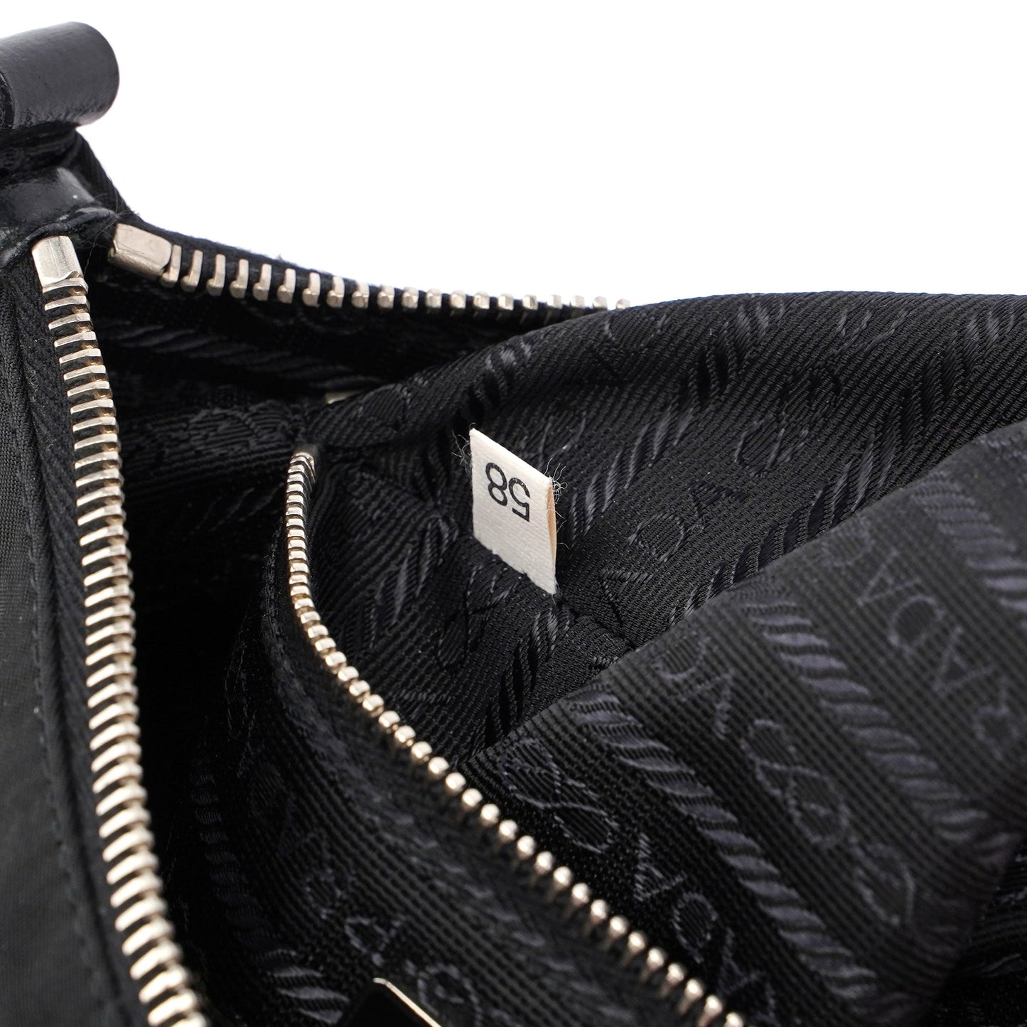 Prada Black Tessuto Leather Shoulder Bag