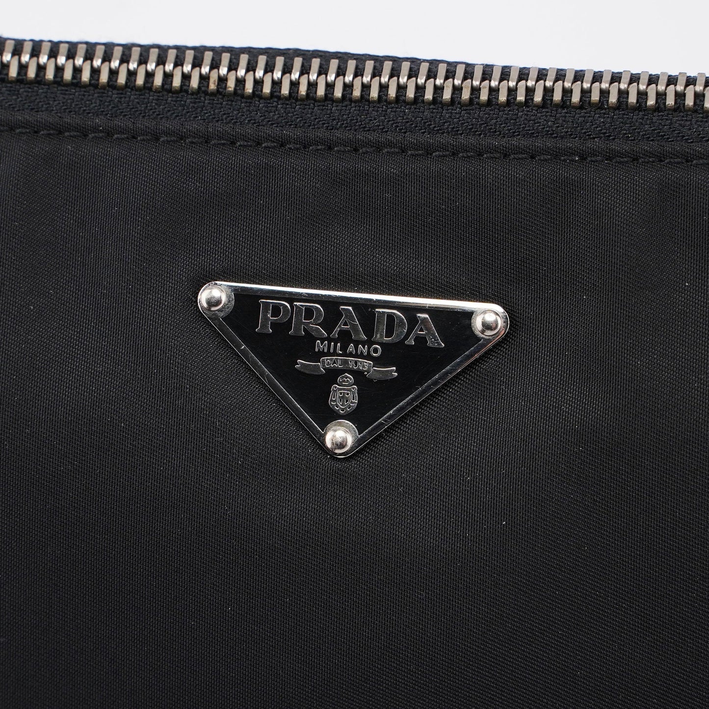 Prada Black Tessuto Leather Shoulder Bag