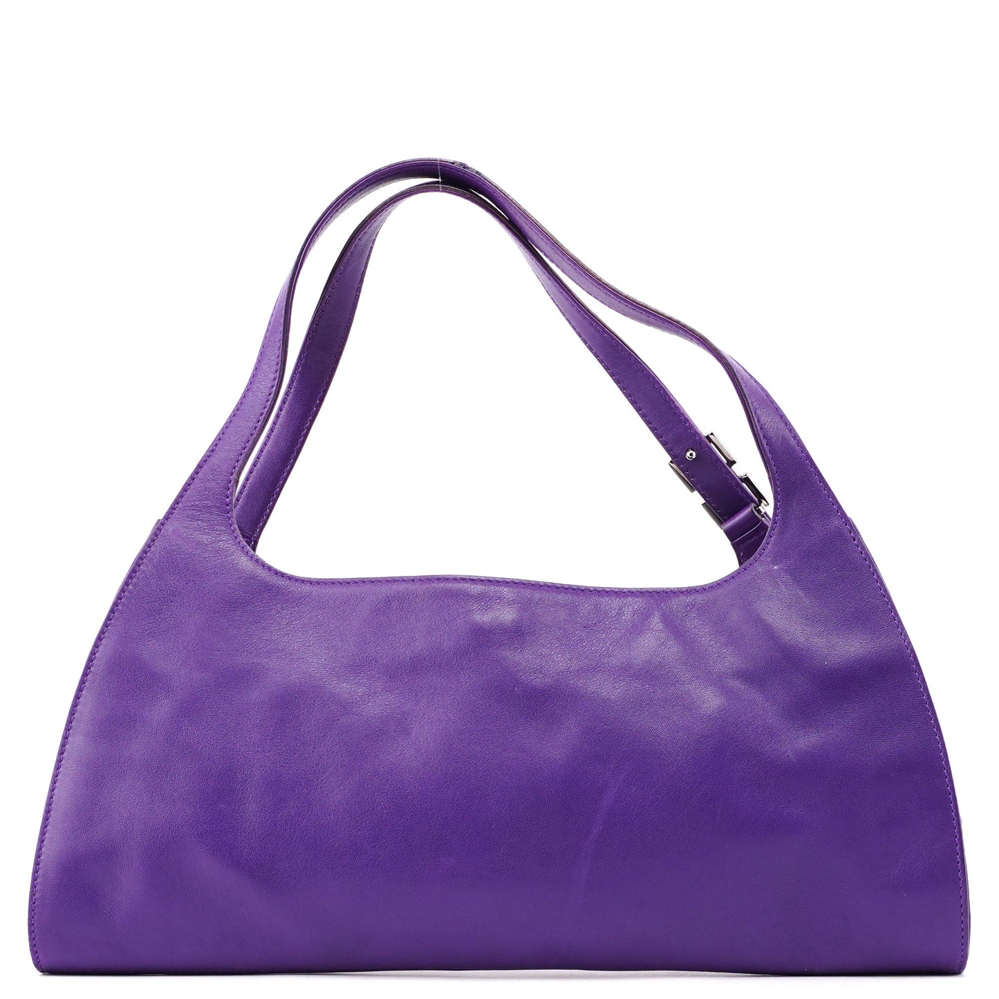 Purple Calfskin Shoulder Bag