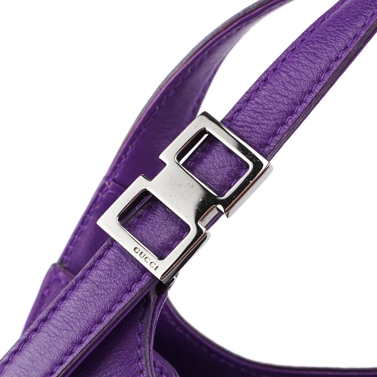 Purple Calfskin Shoulder Bag