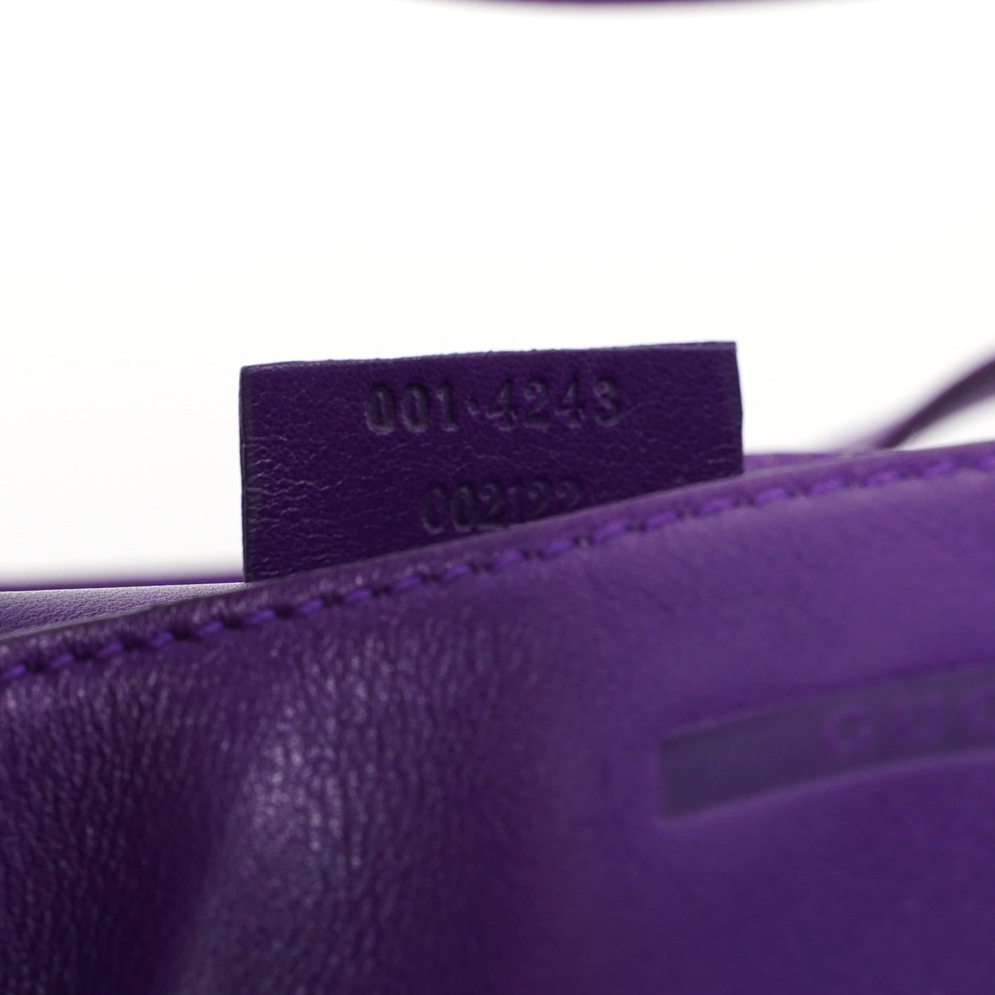 Purple Calfskin Shoulder Bag