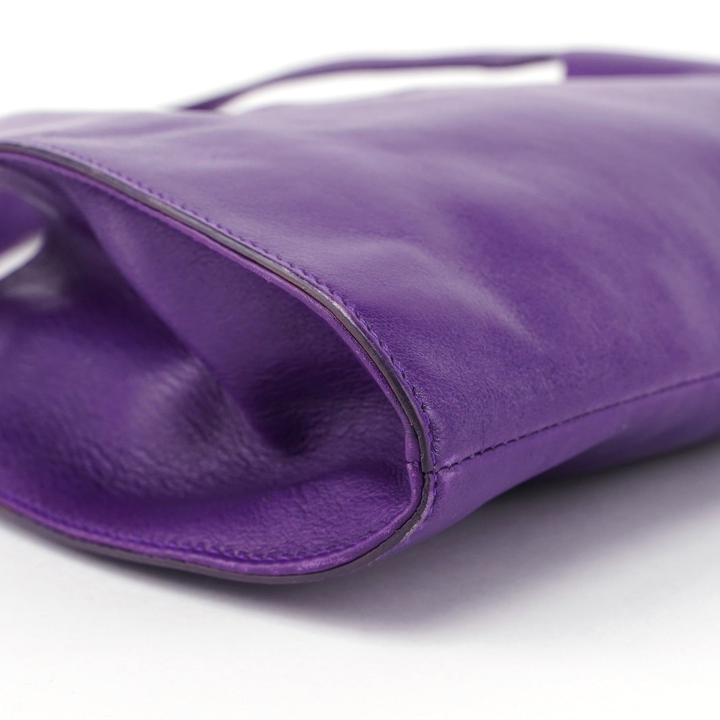 Purple Calfskin Shoulder Bag