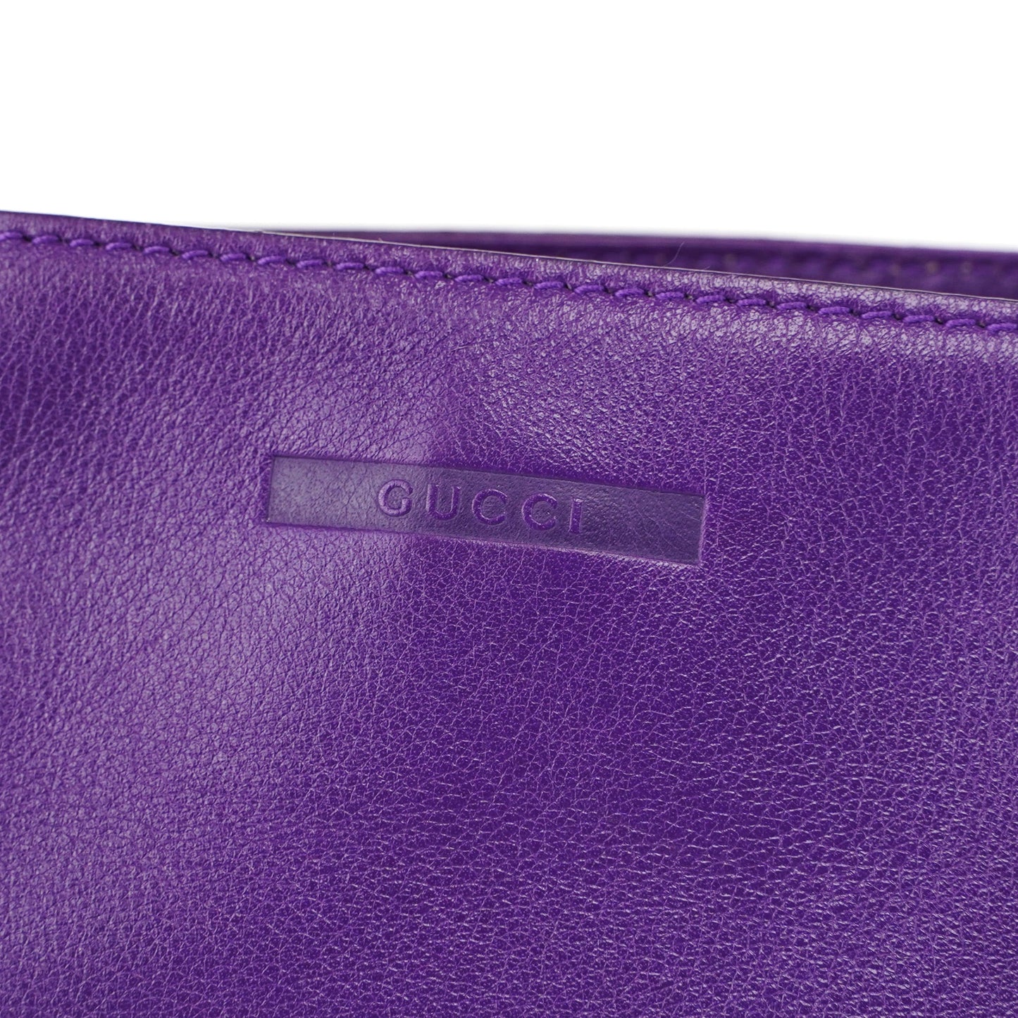 Purple Calfskin Shoulder Bag
