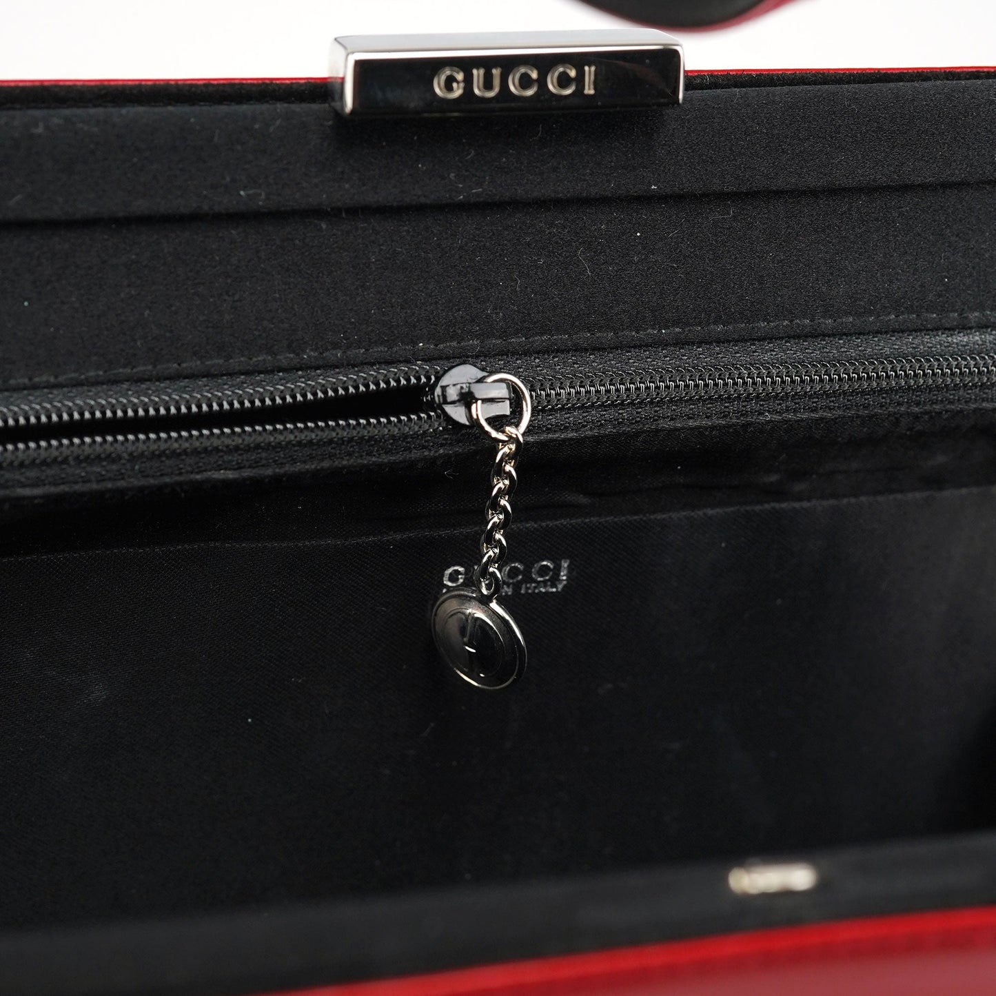 Red Calfskin Leather Tote Bag