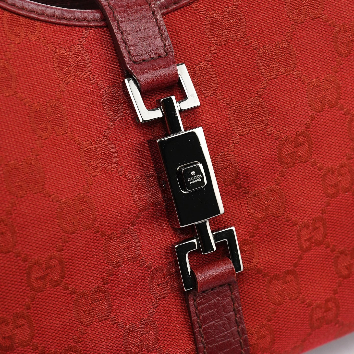 Red GG Jackie Shoulder Bag