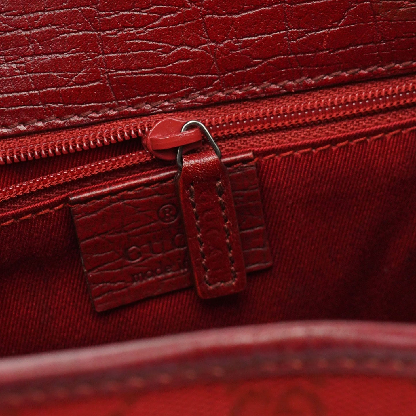 Red GG Jackie Shoulder Bag