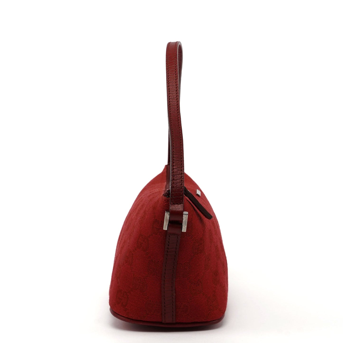 Red GG Monogram Canvas Boat Pochette