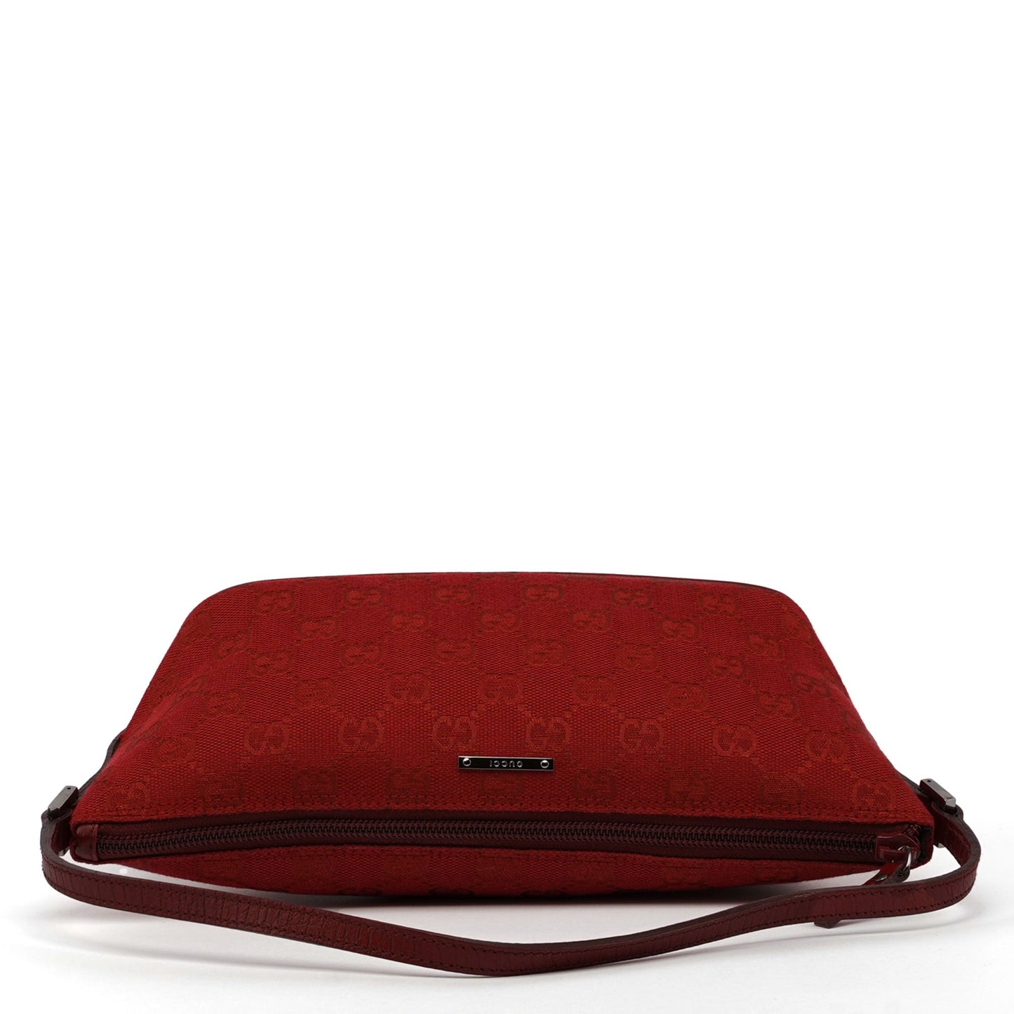 Red GG Monogram Canvas Boat Pochette