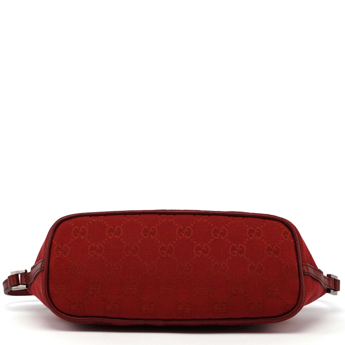 Red GG Monogram Canvas Boat Pochette