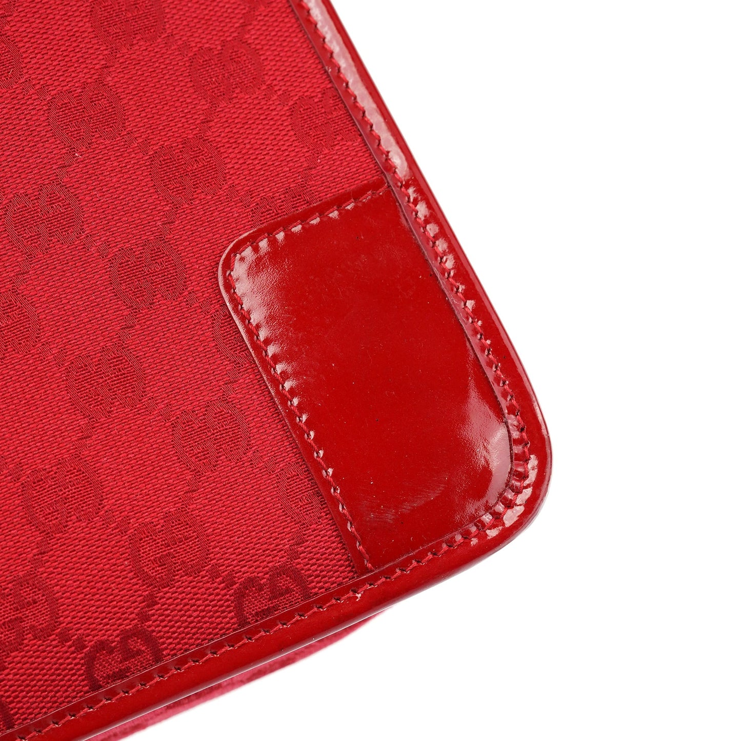 Red GG Patent Leather Tote Bag