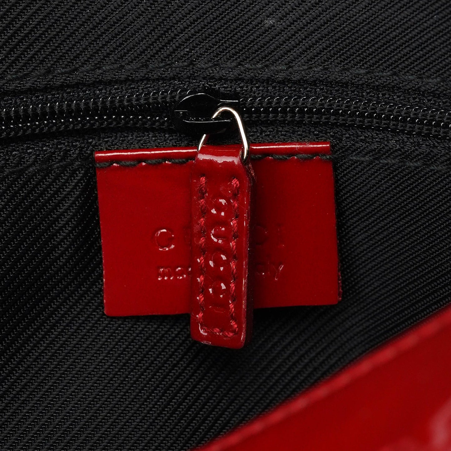 Red GG Patent Leather Tote Bag