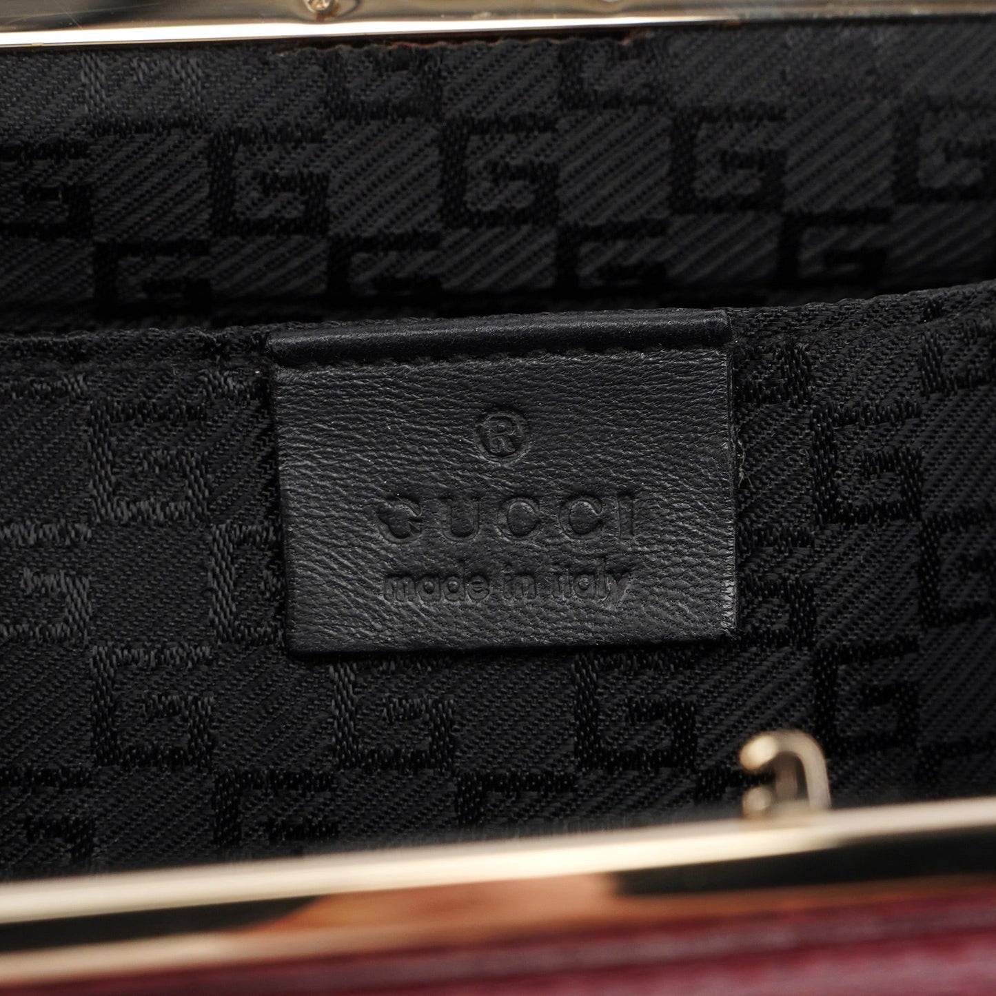 Red Karung Snakeskin Plastic Handle Bag