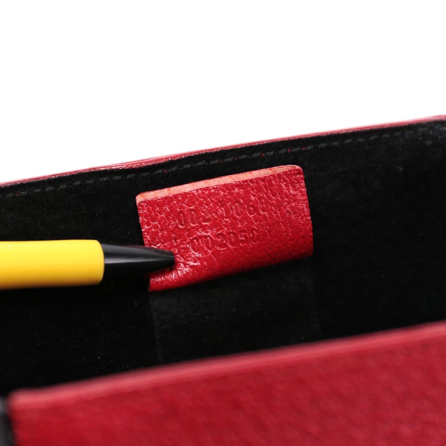 Red Leather Bamboo Tote Bag