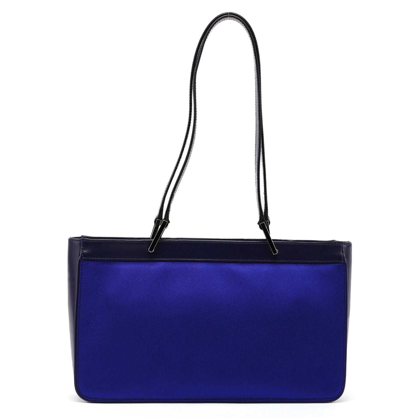 Royal Blue Jackie Satin Tote Bag