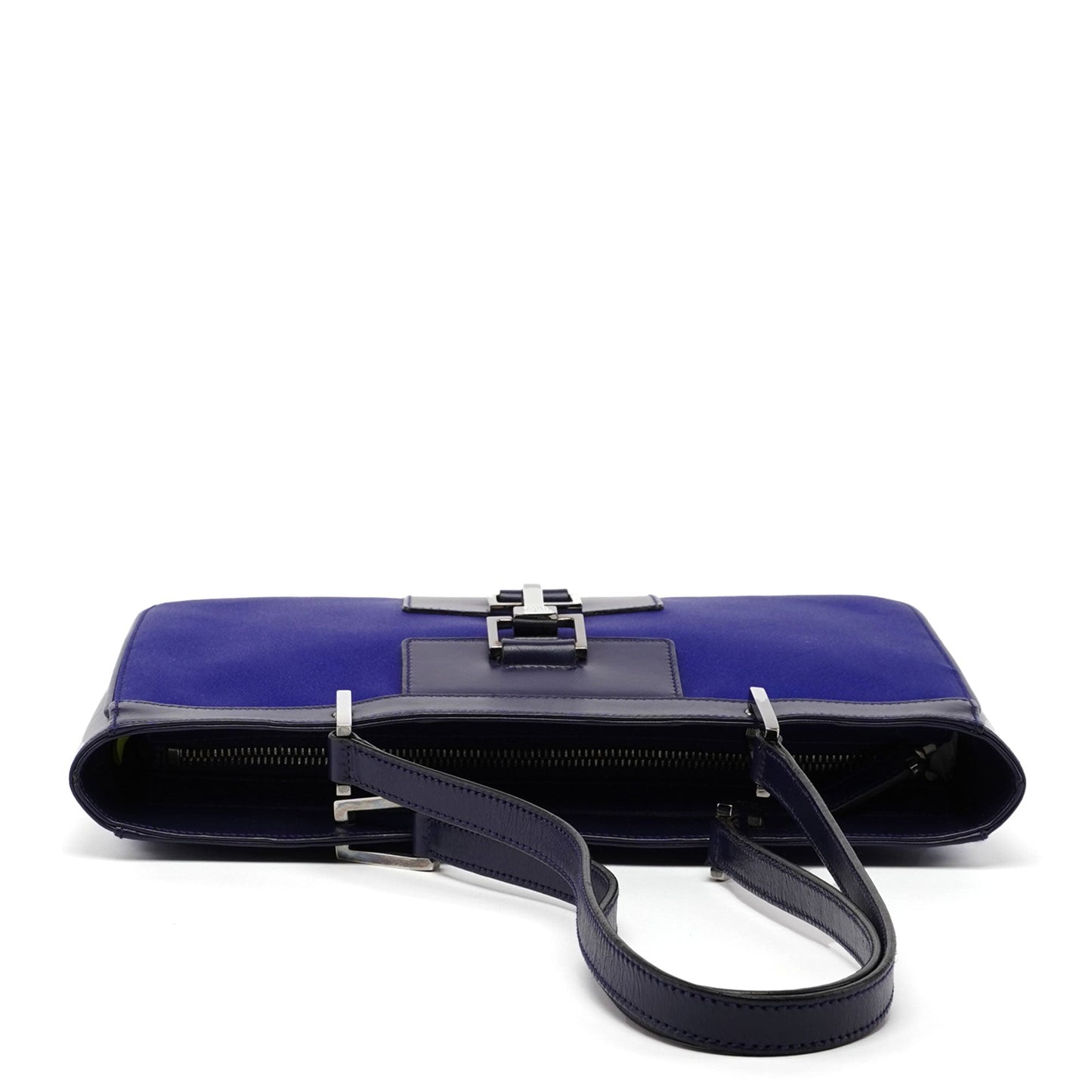 Royal Blue Jackie Satin Tote Bag