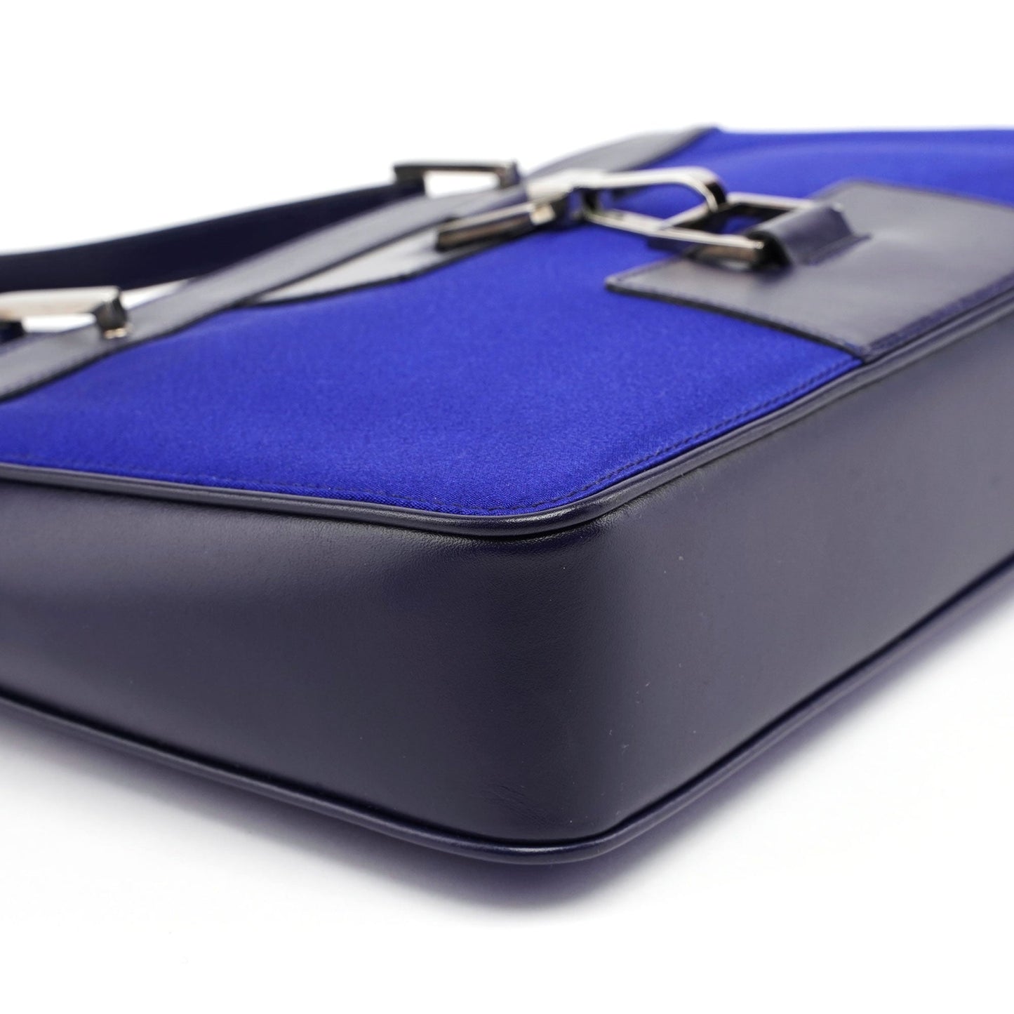 Royal Blue Jackie Satin Tote Bag