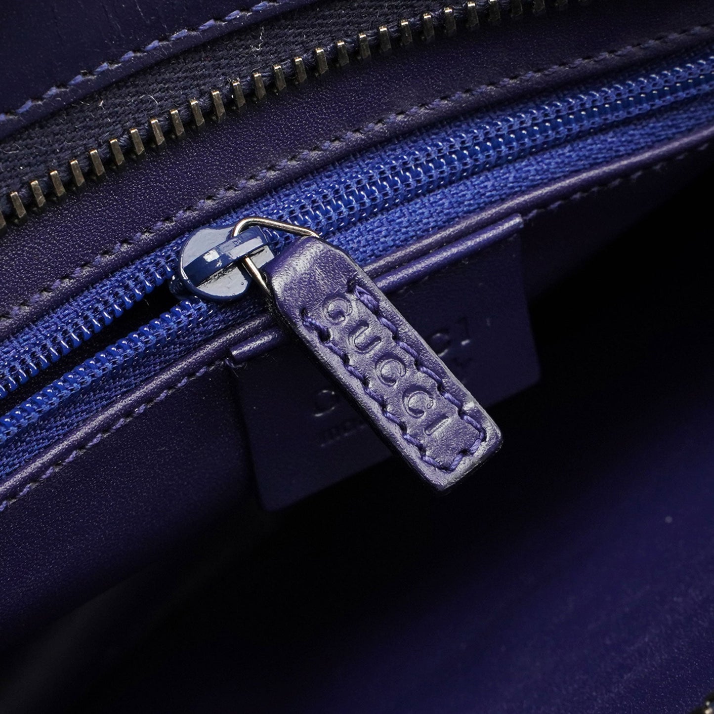 Royal Blue Jackie Satin Tote Bag