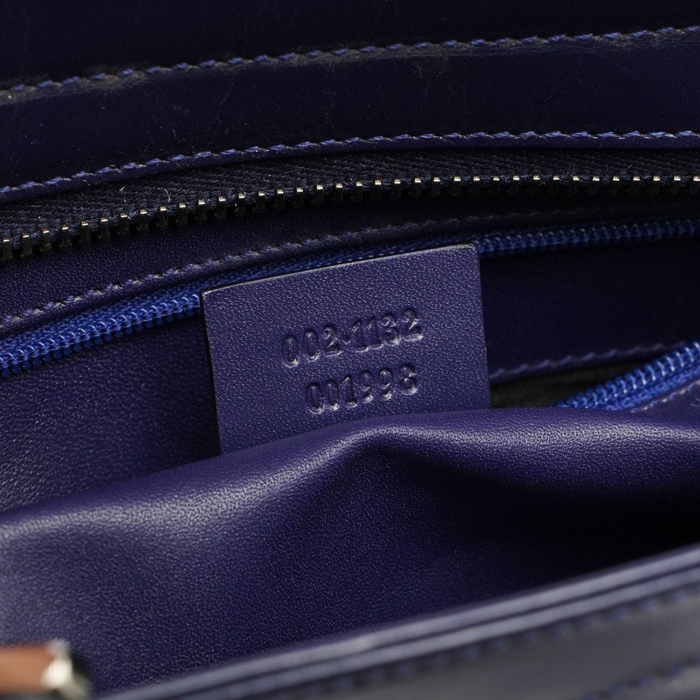 Royal Blue Jackie Satin Tote Bag