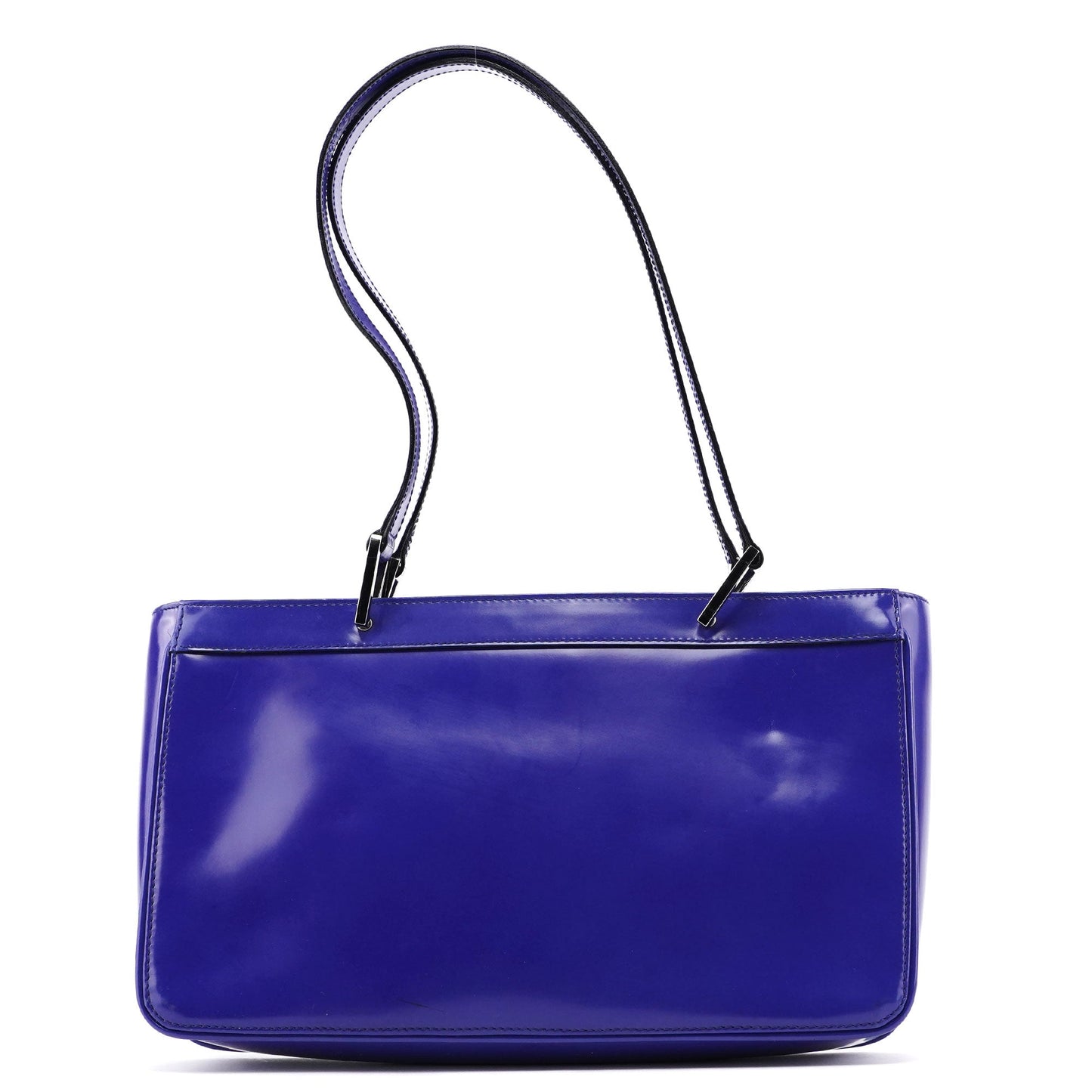 Royal Blue Patent Leather Jackie Tote