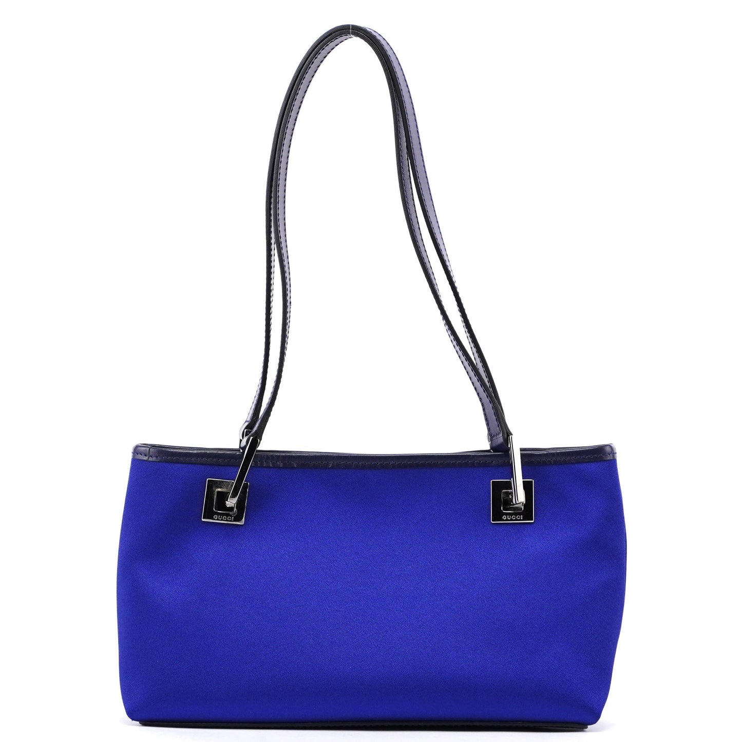 Royal Blue Satin Tote