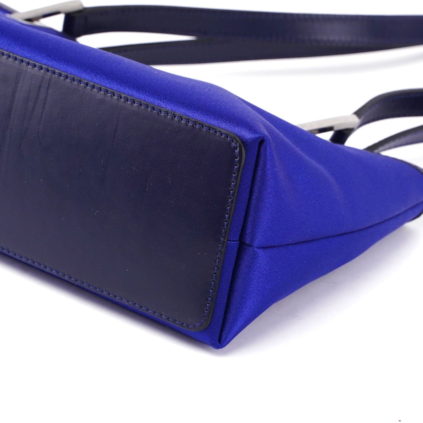 Royal Blue Satin Tote