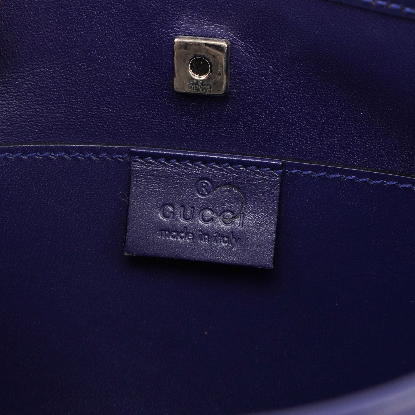 Royal Blue Satin Tote