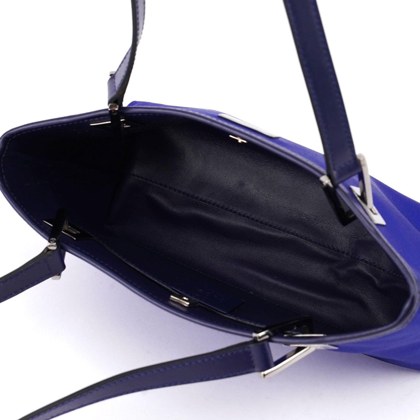 Royal Blue Satin Tote