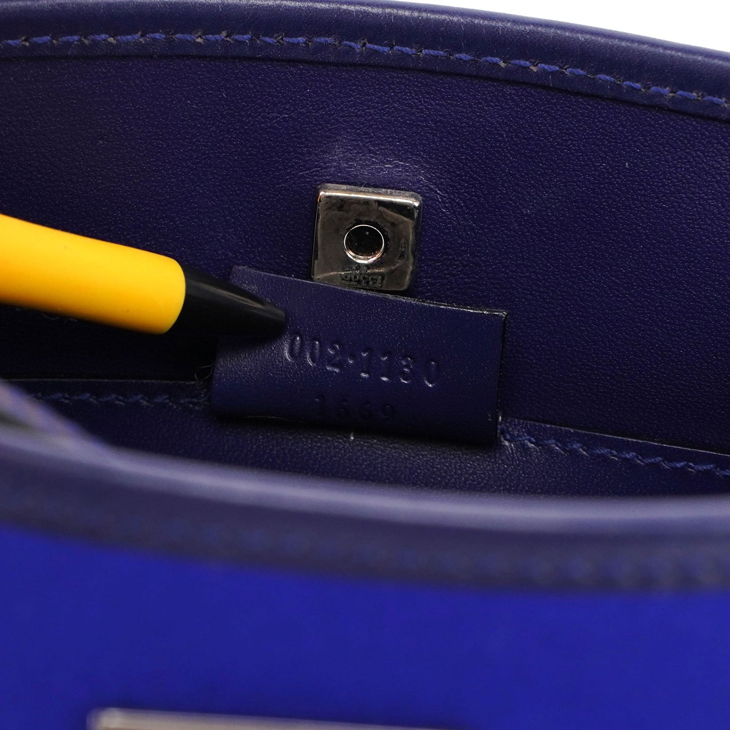 Royal Blue Satin Tote