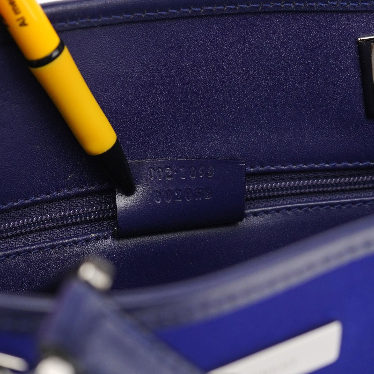 Royal Blue Satin Tote Bag