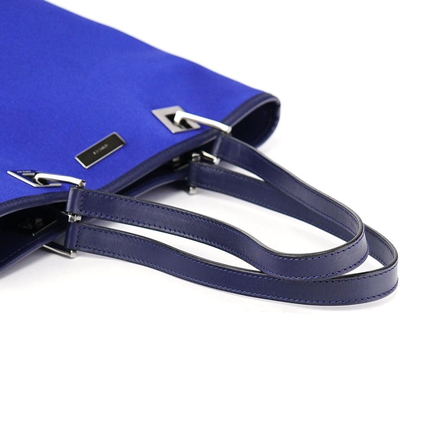 Royal Blue Satin Tote Bag