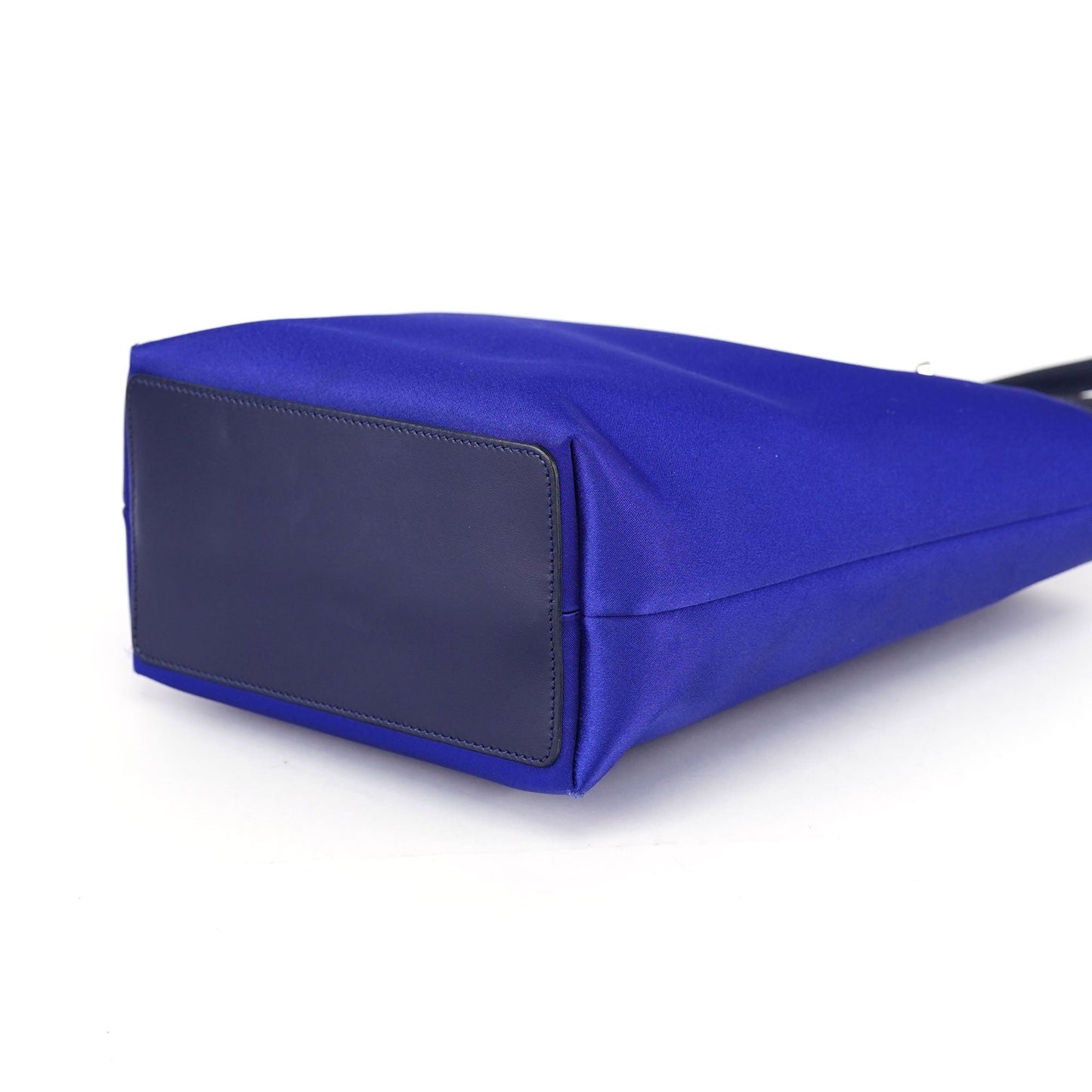 Royal Blue Satin Tote Bag