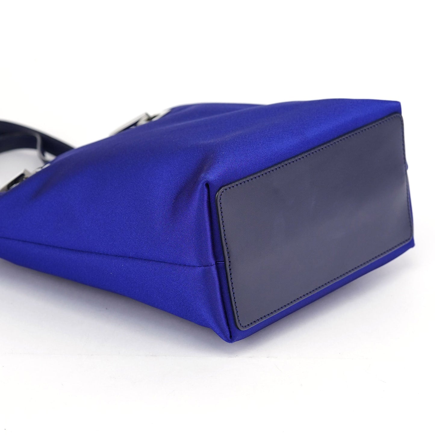 Royal Blue Satin Tote Bag