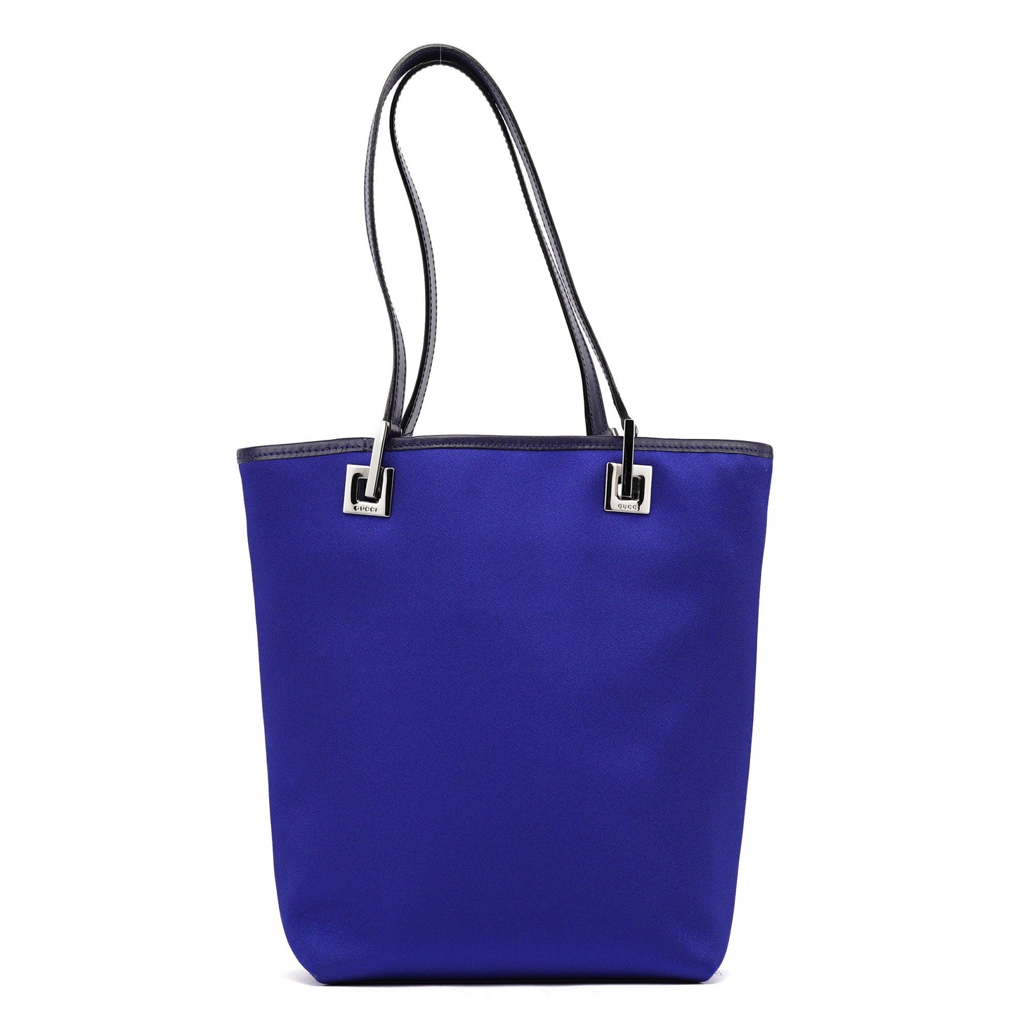 Royal Blue Satin Tote Bag