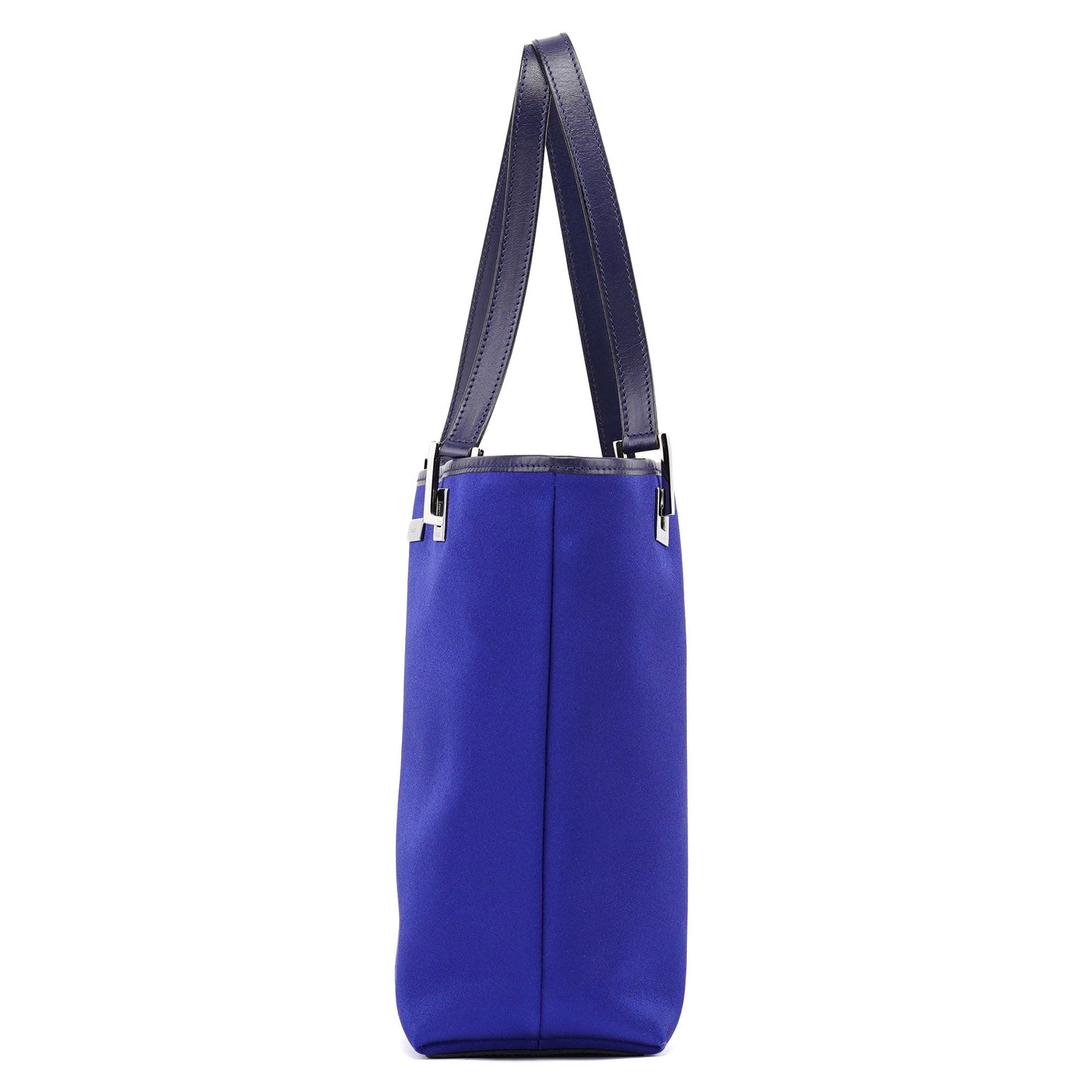 Royal Blue Satin Tote Bag