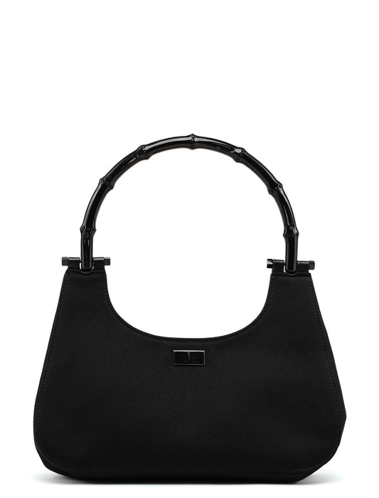 Satin Bamboo Hobo Bag