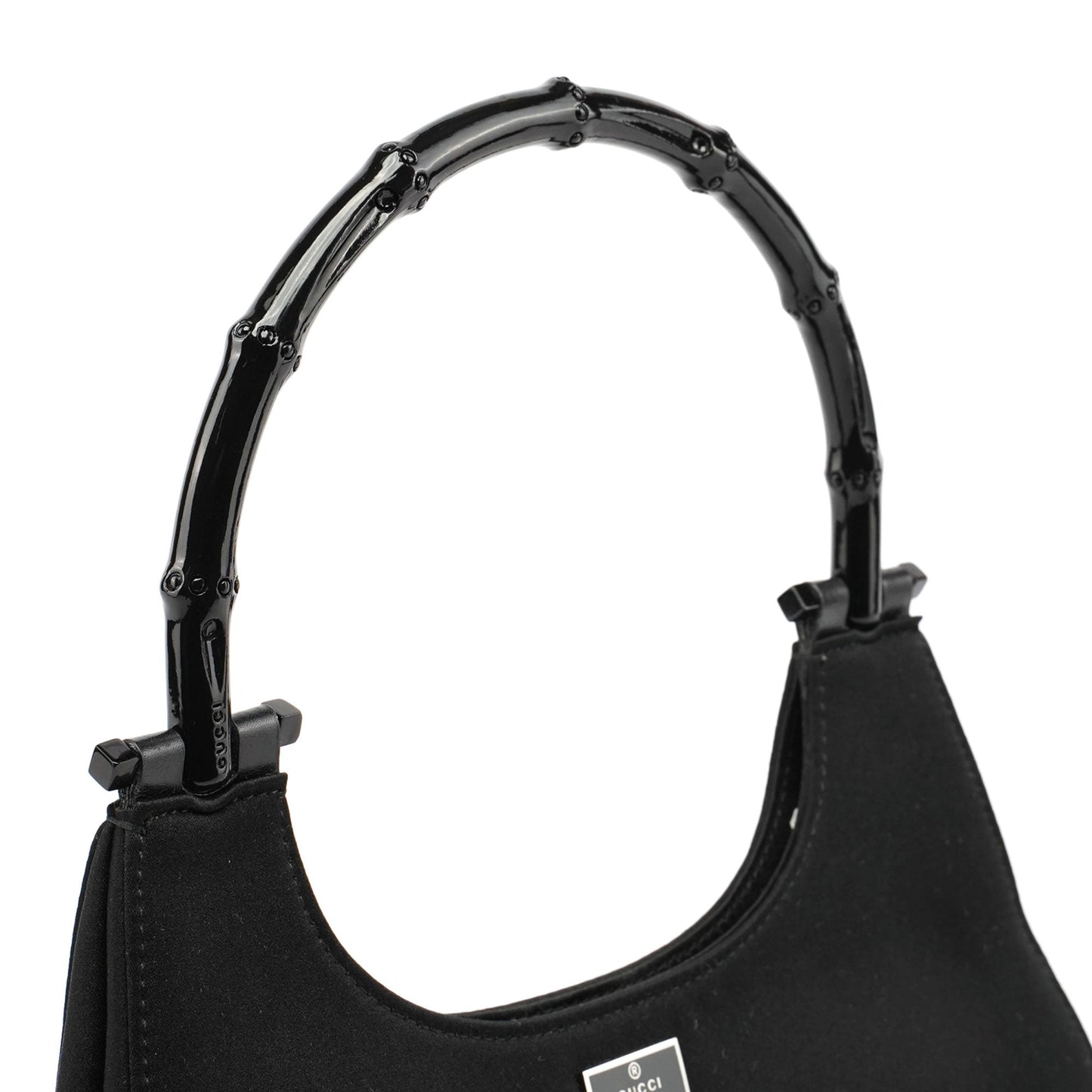 Satin Bamboo Hobo Bag