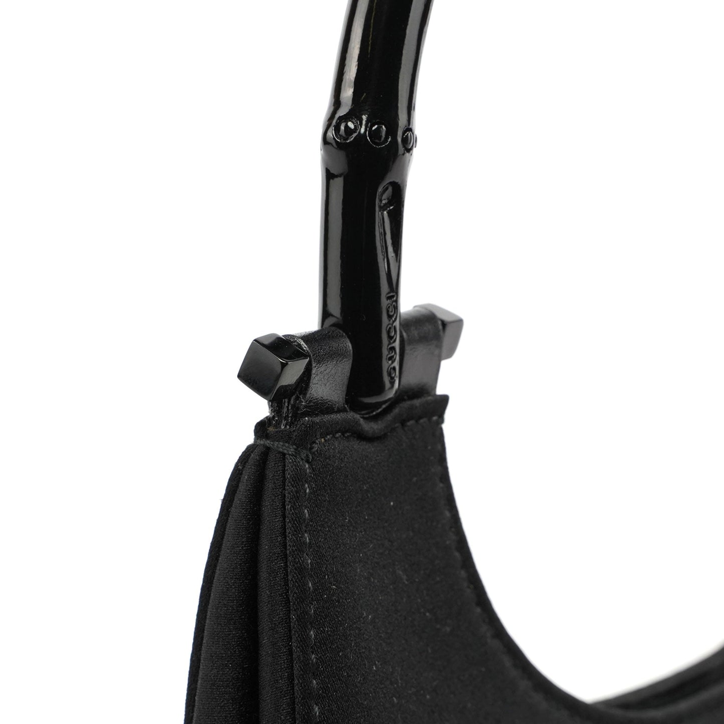 Satin Bamboo Hobo Bag