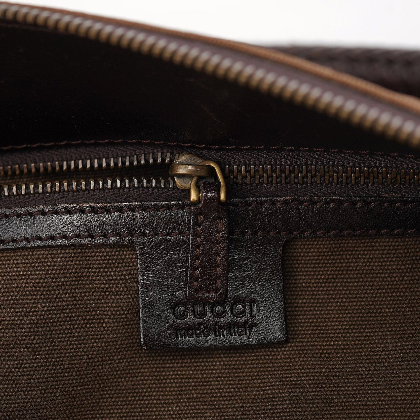 Spring 2003 Brown Canvas Shoulder Bag