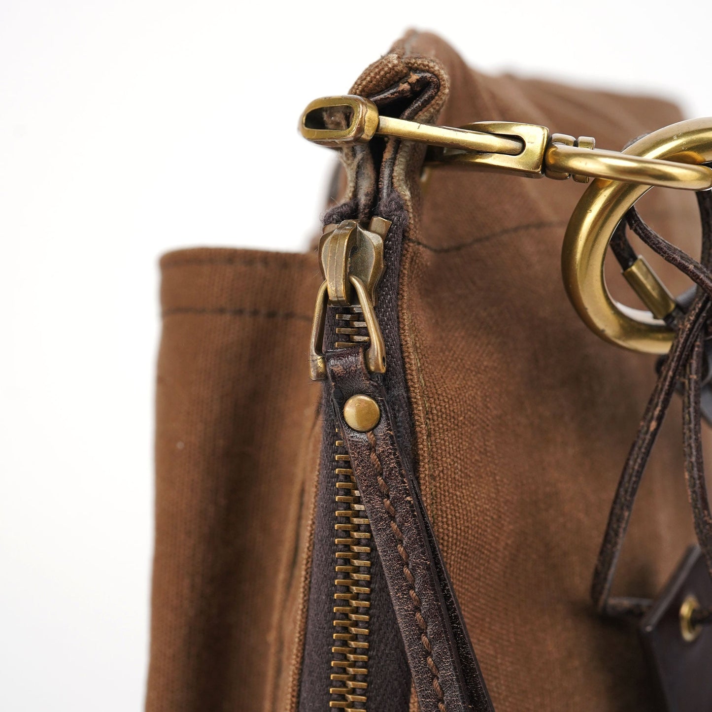 Spring 2003 Brown Canvas Shoulder Bag