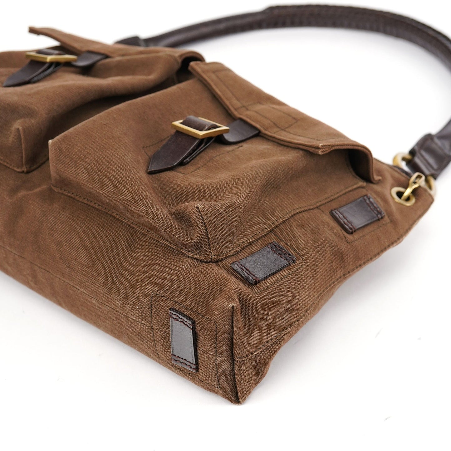 Spring 2003 Brown Canvas Shoulder Bag