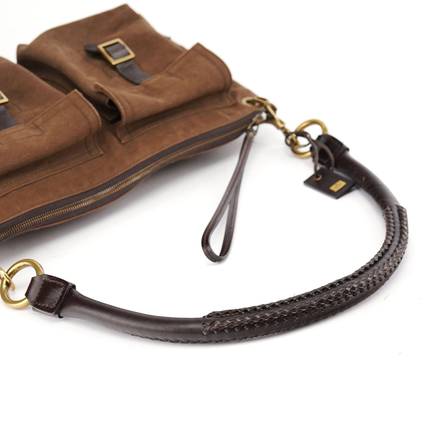 Spring 2003 Brown Canvas Shoulder Bag