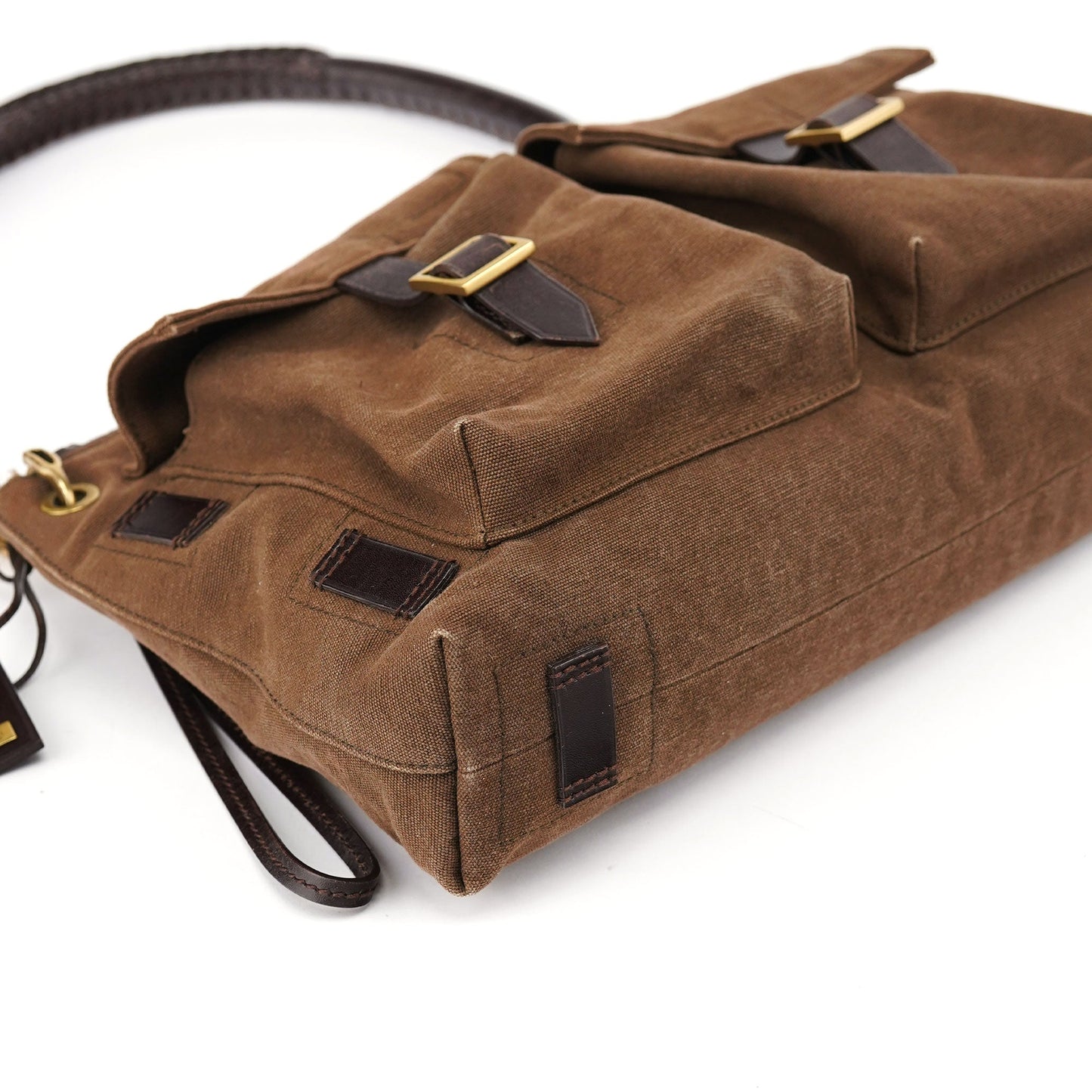 Spring 2003 Brown Canvas Shoulder Bag