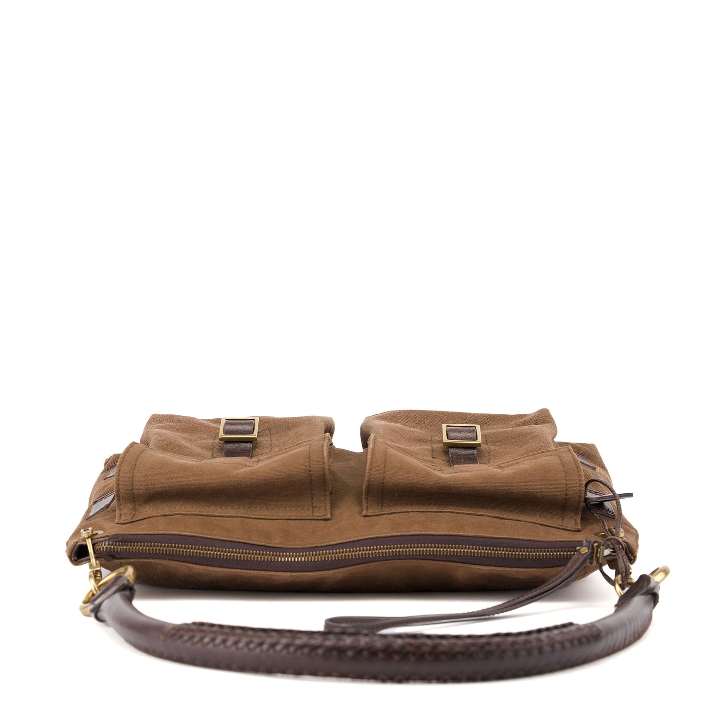Spring 2003 Brown Canvas Shoulder Bag
