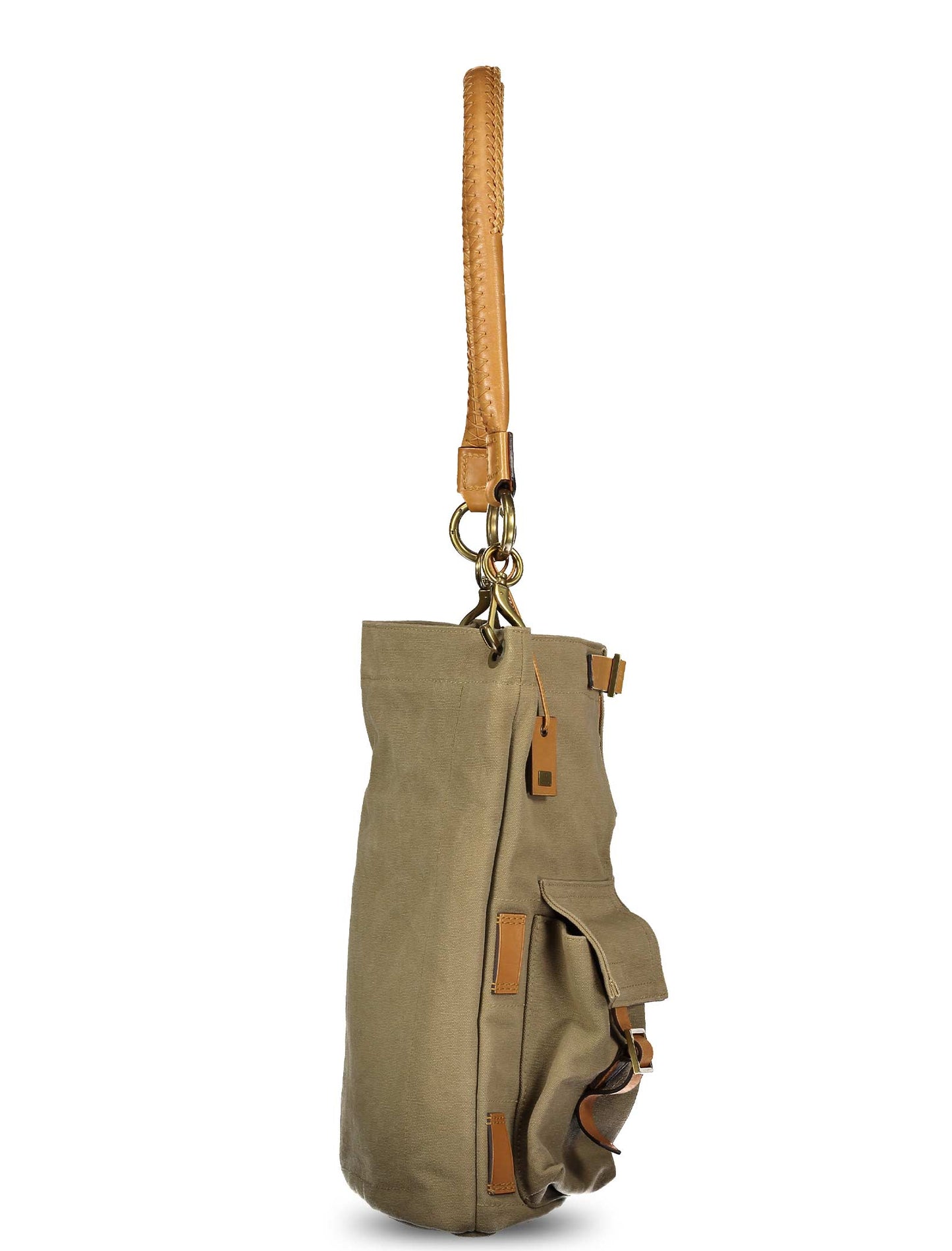 Spring 2003 Canvas Leather Shoulder Bag