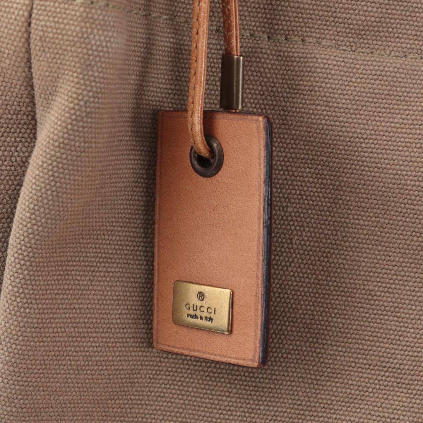 Spring 2003 Canvas Leather Shoulder Bag