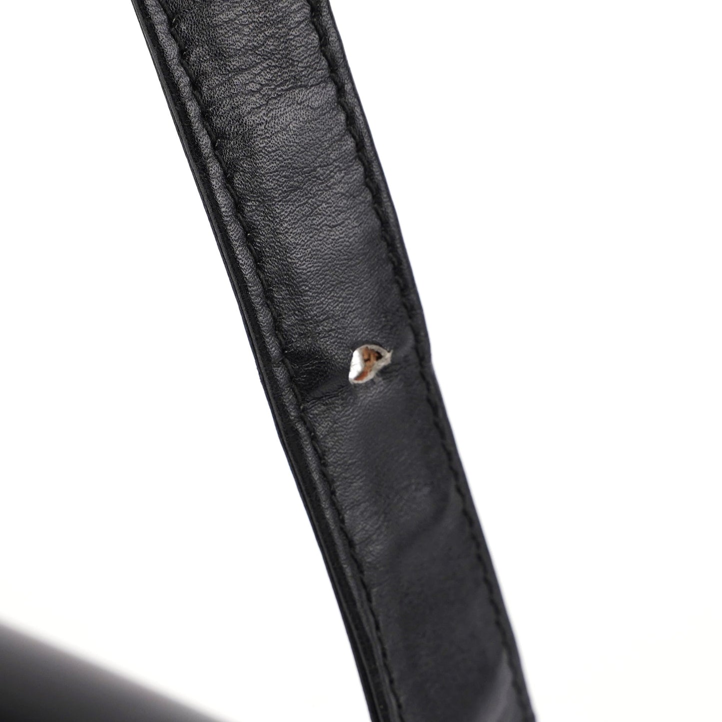 Vintage Black Calfskin G Shoulder Bag