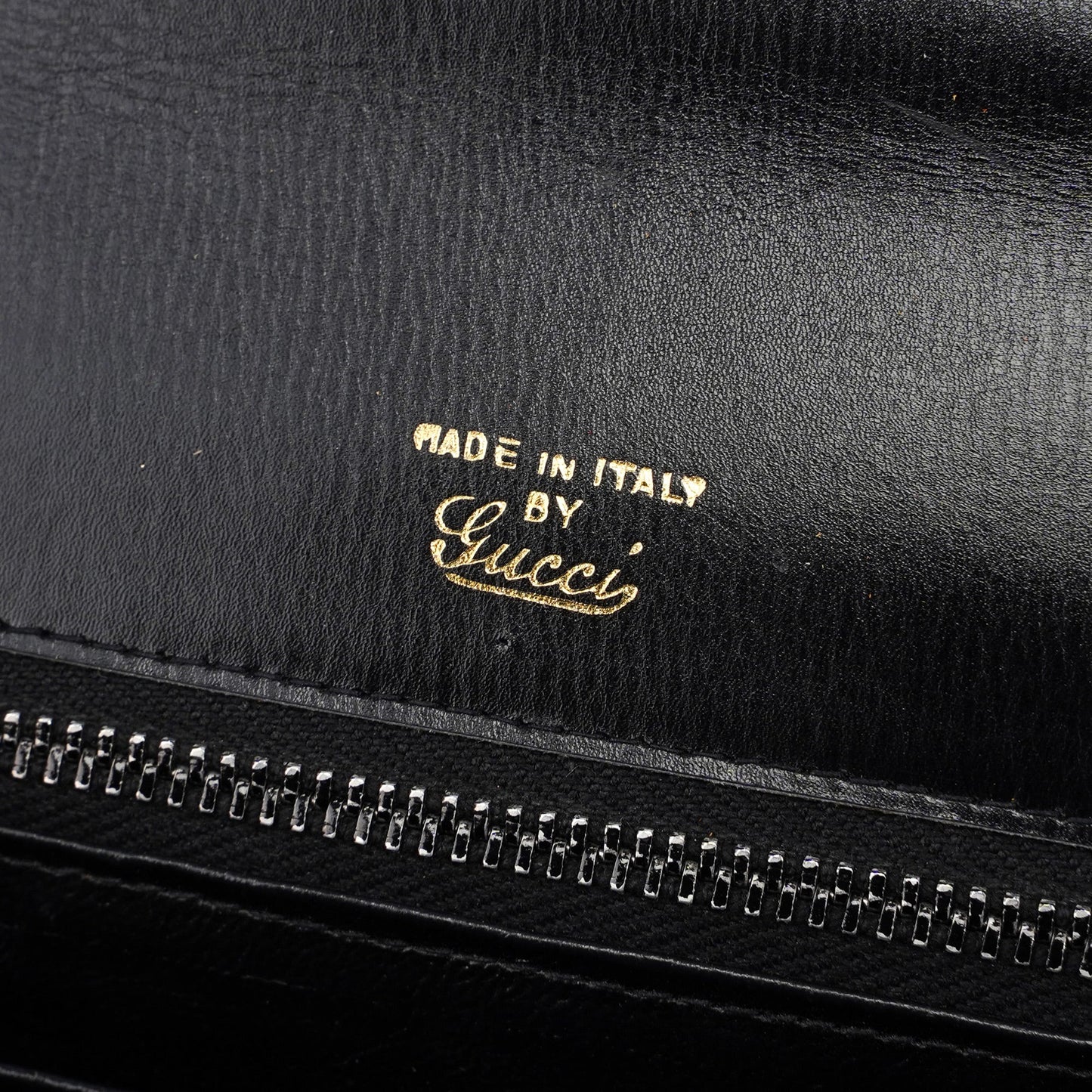 Vintage Black Calfskin Lapis Lazuli Shoulder Bag